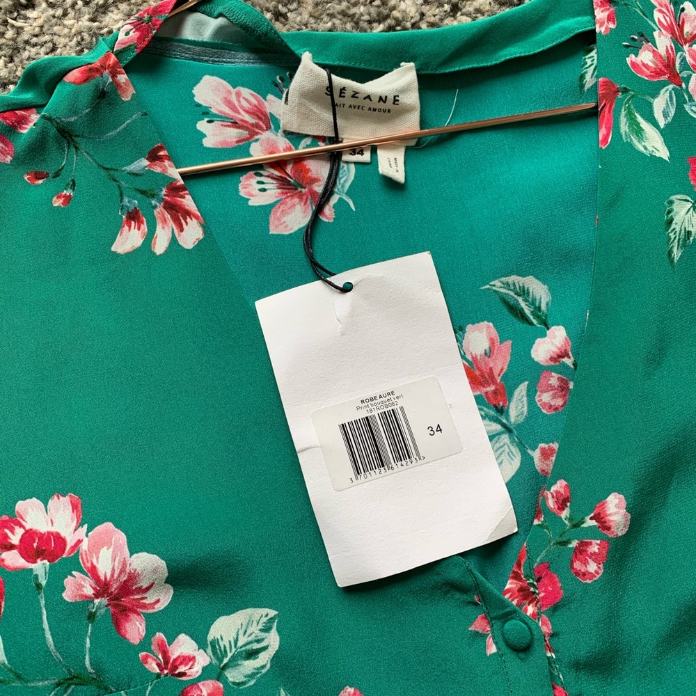 NWT Sezane Aure Dress sz 34 - Picture 3 of 4